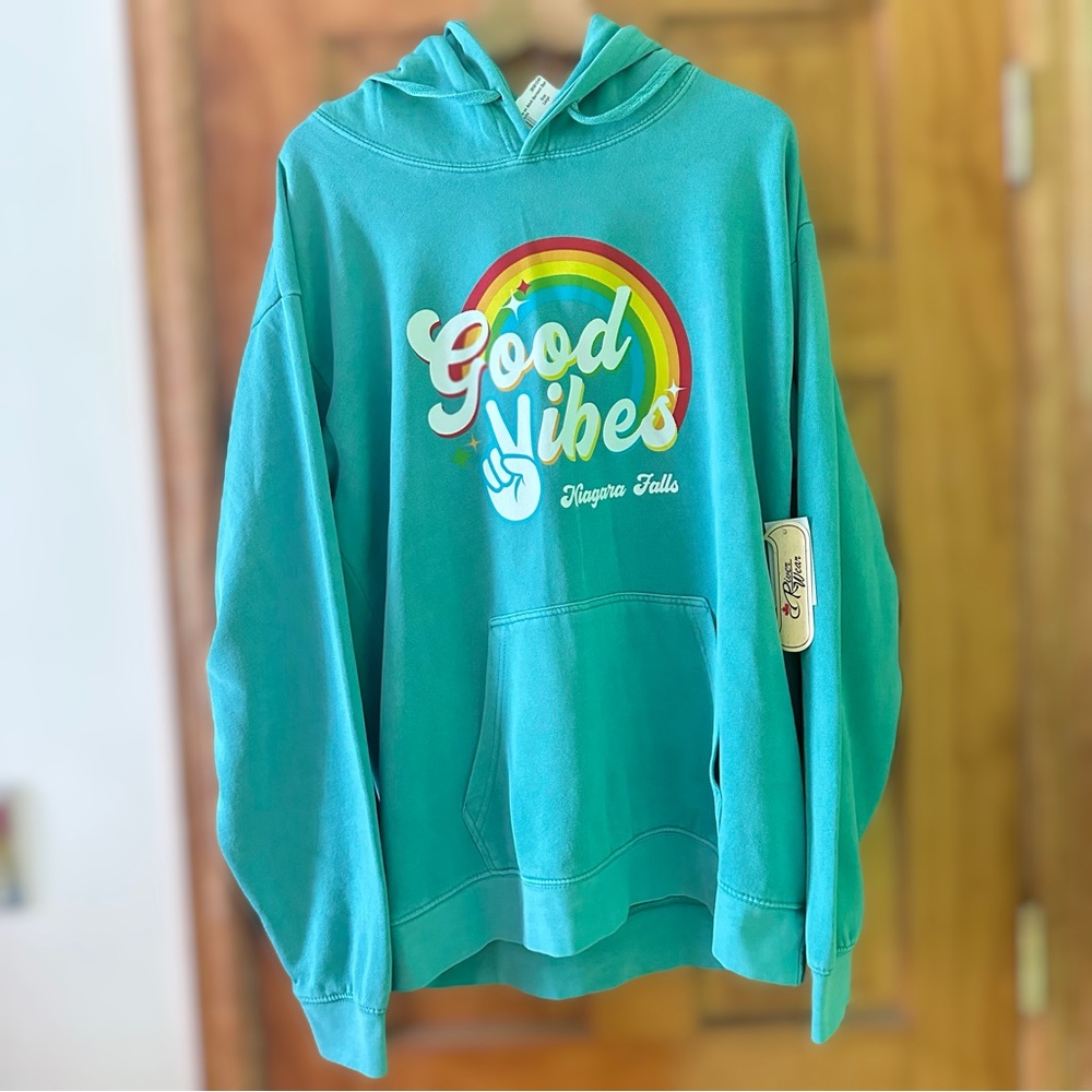 Niagara Falls Hoodie Good Vibes Size Large L